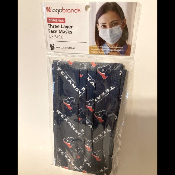 “HOUSTON TEXANS” Face Masks - Picture 1 of 5